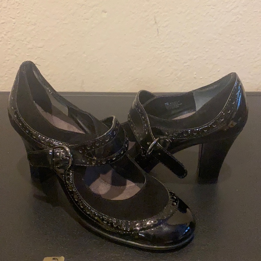 Patent and suede Mary Janes by aerosols size 7